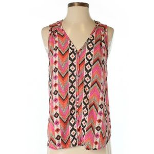 Miami geometric print tank top Small